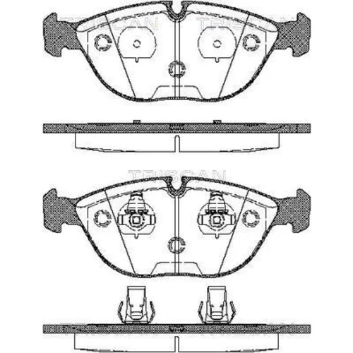 Sada brzdových platničiek kotúčovej brzdy TRISCAN 8110 11007