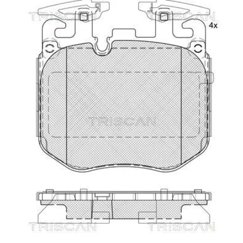 Sada brzdových platničiek kotúčovej brzdy TRISCAN 8110 11066