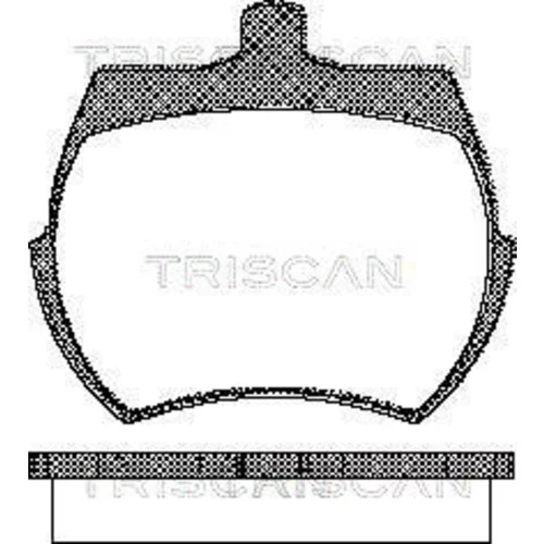 Sada brzdových platničiek kotúčovej brzdy TRISCAN 8110 17019