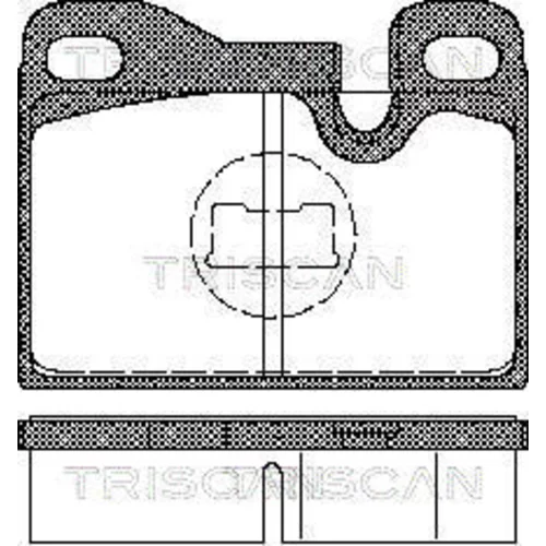 Sada brzdových platničiek kotúčovej brzdy TRISCAN 8110 29158