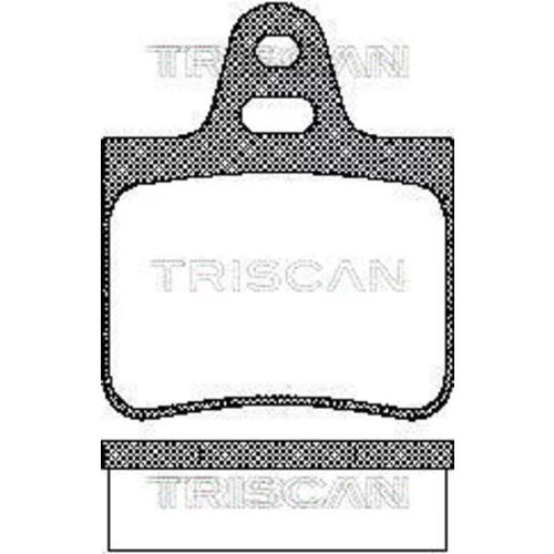 Sada brzdových platničiek kotúčovej brzdy TRISCAN 8110 38783