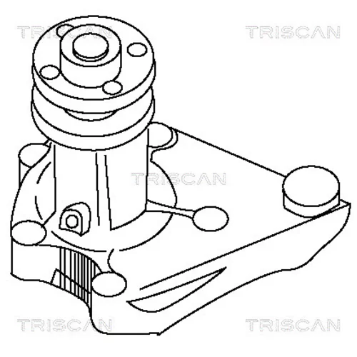 Vodné čerpadlo, chladenie motora TRISCAN 8600 69944 - obr. 1