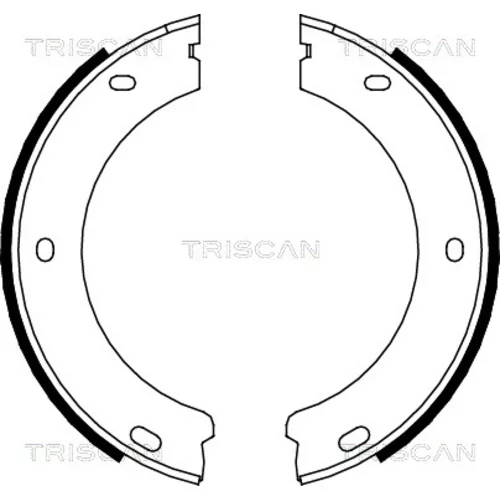 Sada brzd. čeľustí parkov. brzdy TRISCAN 8100 28522