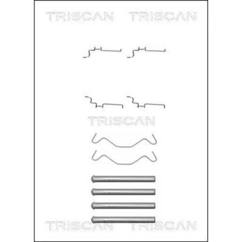 Sada príslušenstva obloženia kotúčovej brzdy TRISCAN 8105 131638