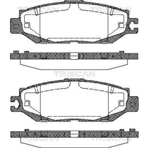 Sada brzdových platničiek kotúčovej brzdy TRISCAN 8110 13037