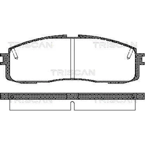 Sada brzdových platničiek kotúčovej brzdy TRISCAN 8110 13152