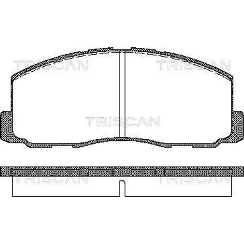 Sada brzdových platničiek kotúčovej brzdy TRISCAN 8110 42125
