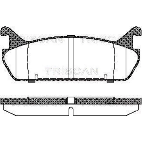 Sada brzdových platničiek kotúčovej brzdy TRISCAN 8110 50020