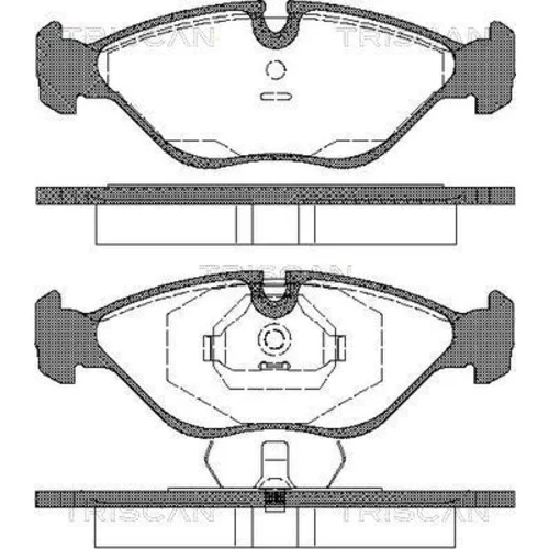 Sada brzdových platničiek kotúčovej brzdy TRISCAN 8110 65985