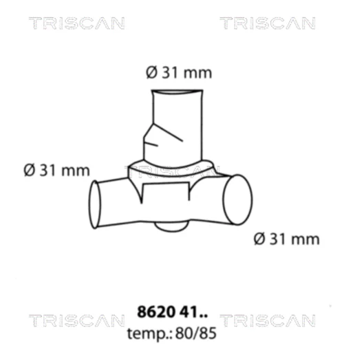 Termostat chladenia TRISCAN 8620 4180