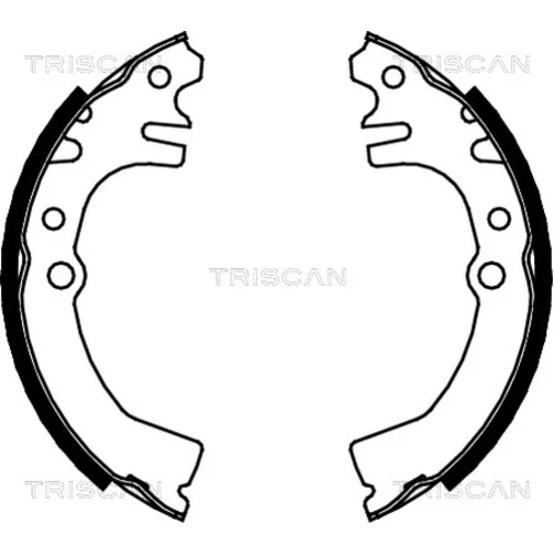 Sada brzdových čeľustí TRISCAN 8100 41613