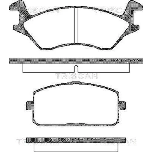 Sada brzdových platničiek kotúčovej brzdy TRISCAN 8110 13043
