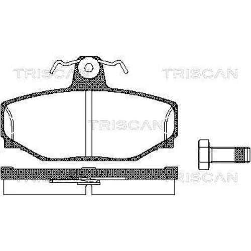 Sada brzdových platničiek kotúčovej brzdy TRISCAN 8110 27919