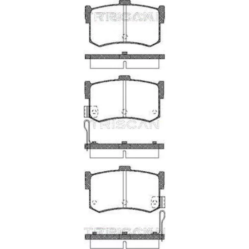 Sada brzdových platničiek kotúčovej brzdy TRISCAN 8110 43016
