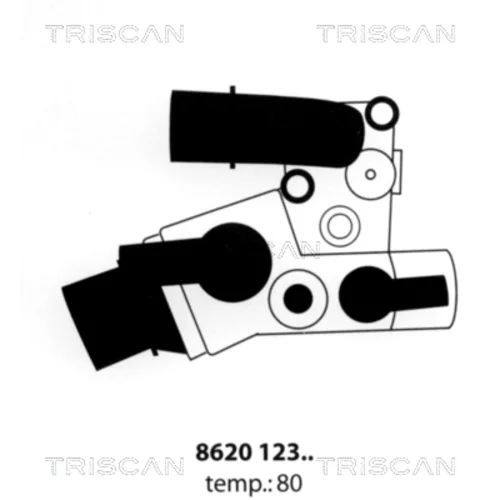 Termostat chladenia TRISCAN 8620 12380