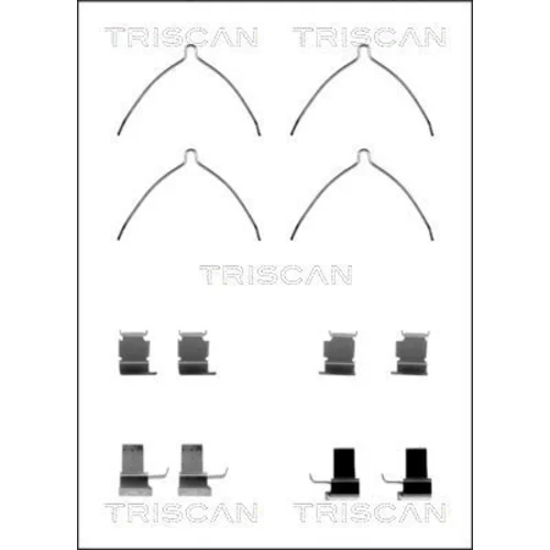 Sada príslušenstva obloženia kotúčovej brzdy TRISCAN 8105 131629