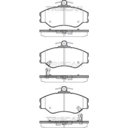 Sada brzdových platničiek kotúčovej brzdy TRISCAN 8110 43002