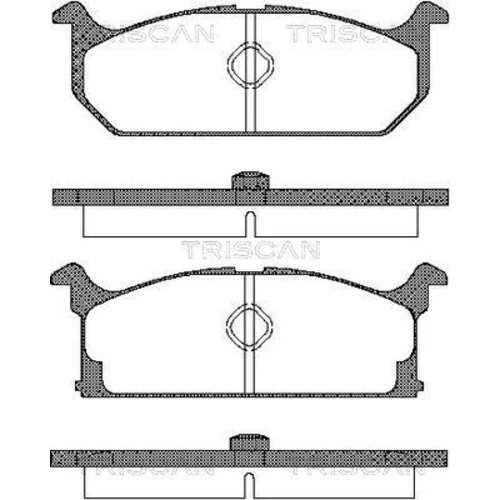 Sada brzdových platničiek kotúčovej brzdy TRISCAN 8110 69835