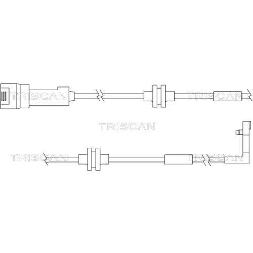 Výstražný kontakt opotrebenia brzdového obloženia TRISCAN 8115 24012