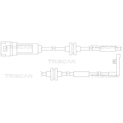 Výstražný kontakt opotrebenia brzdového obloženia TRISCAN 8115 24014