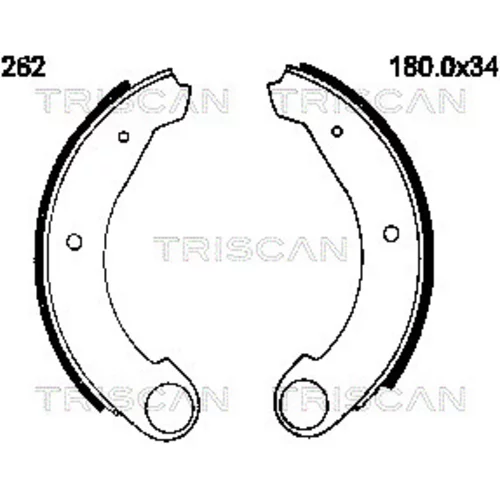 Sada brzdových čeľustí TRISCAN 8100 38262