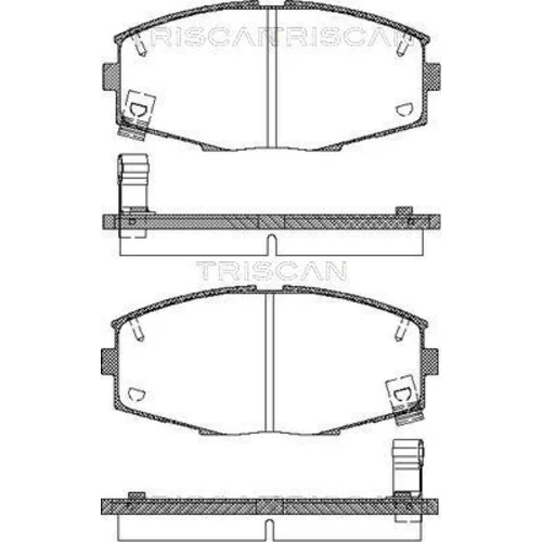 Sada brzdových platničiek kotúčovej brzdy TRISCAN 8110 13151