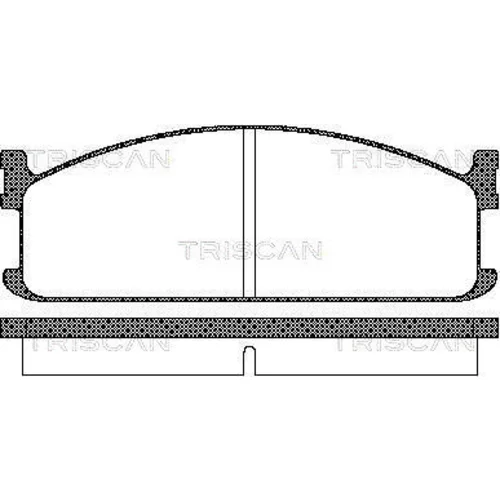Sada brzdových platničiek kotúčovej brzdy TRISCAN 8110 60912