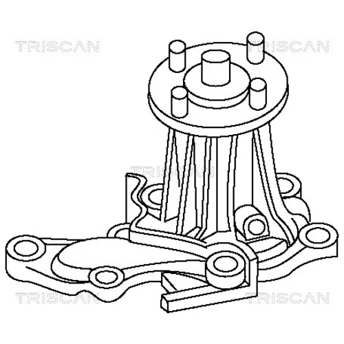Vodné čerpadlo, chladenie motora TRISCAN 8600 13991 - obr. 1