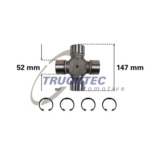 Kĺb pozdĺžneho hriadeľa TRUCKTEC AUTOMOTIVE 05.34.002