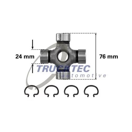 Kĺb pozdĺžneho hriadeľa TRUCKTEC AUTOMOTIVE 02.34.004