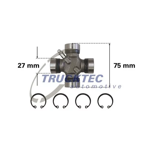 Kĺb pozdĺžneho hriadeľa TRUCKTEC AUTOMOTIVE 02.34.041