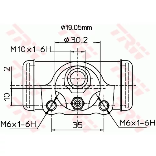 Brzdový valček kolesa TRW BWD337 - obr. 1