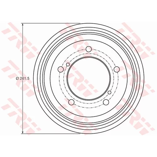 Brzdový bubon TRW DB4421