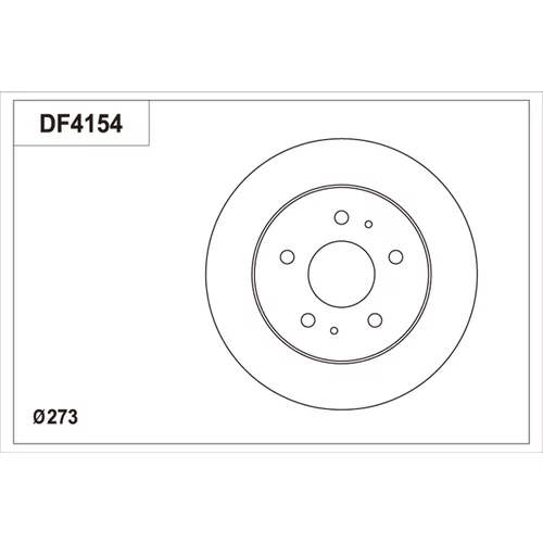 Brzdový kotúč TRW DF4154 - obr. 1