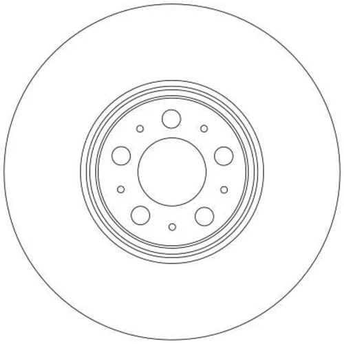 Brzdový kotúč TRW DF4340S - obr. 1