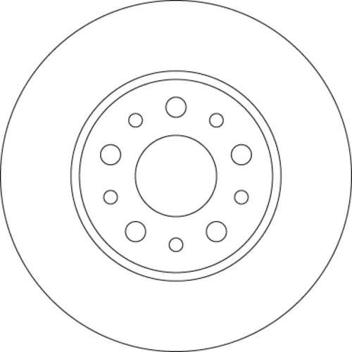 Brzdový kotúč TRW DF6228 - obr. 1
