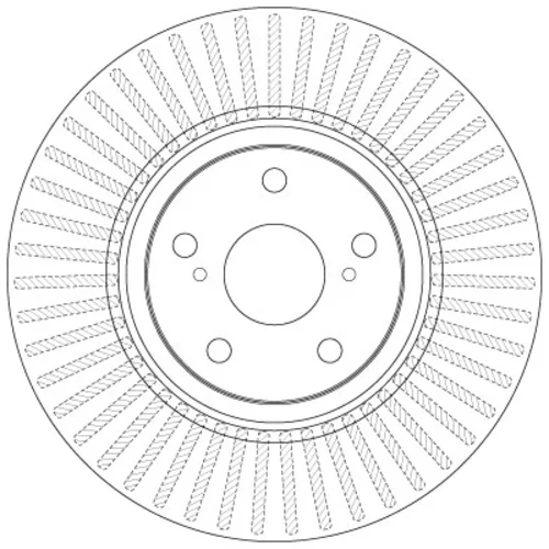 Brzdový kotúč TRW DF6268 - obr. 1