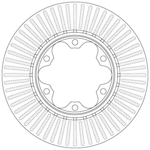Brzdový kotúč TRW DF6481 - obr. 1