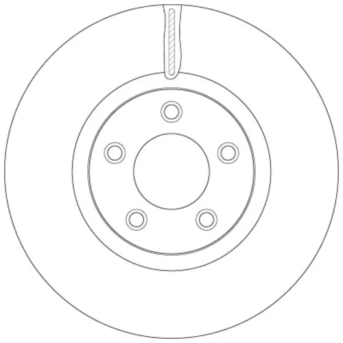 Brzdový kotúč TRW DF6490S - obr. 1