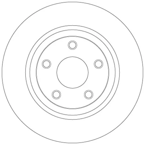 Brzdový kotúč TRW DF6492 - obr. 1
