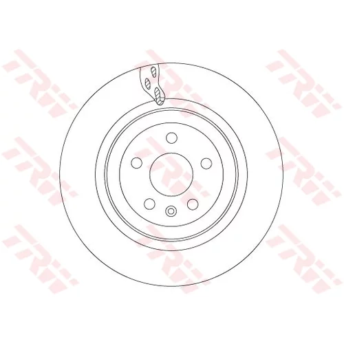Brzdový kotúč DF6702S /TRW/