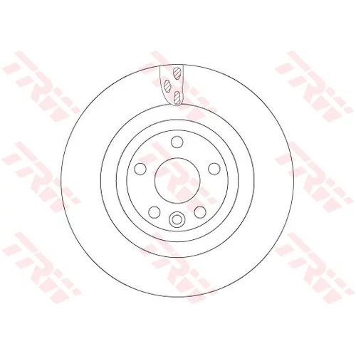 Brzdový kotúč TRW DF6706S
