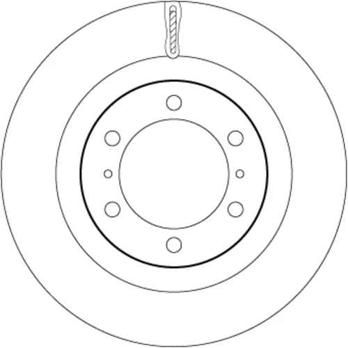 Brzdový kotúč TRW DF7880S - obr. 1