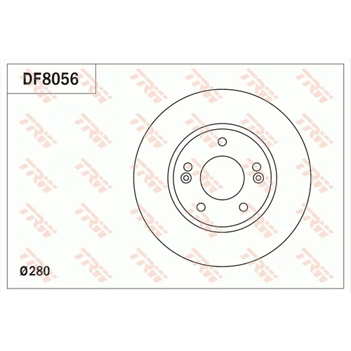 Brzdový kotúč TRW DF8056