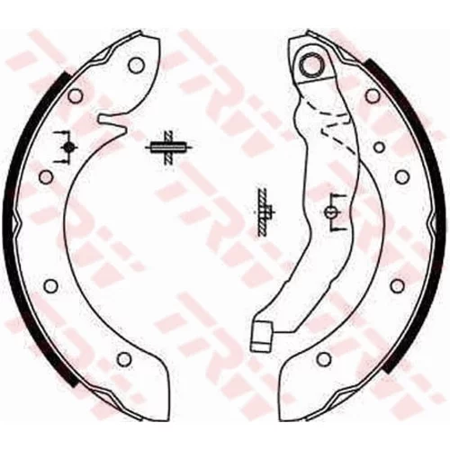 Sada brzdových čeľustí TRW GS8567