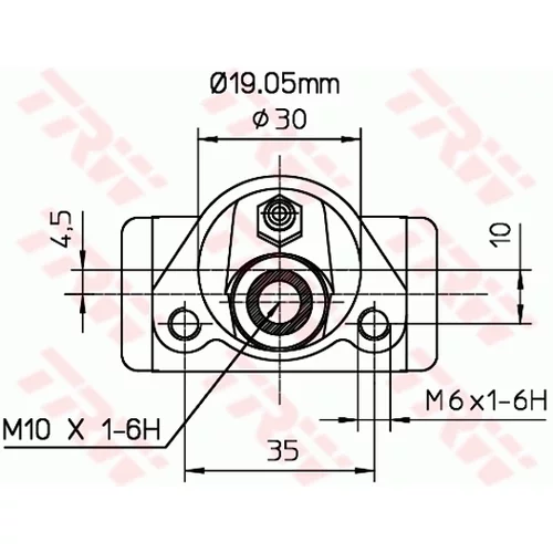 Brzdový valček kolesa BWD110 /TRW/ - obr. 1