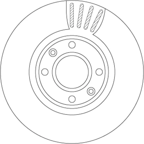 Brzdový kotúč TRW DF4813S - obr. 1