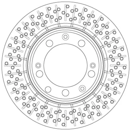 Brzdový kotúč TRW DF6281 - obr. 1