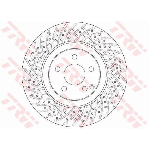 Brzdový kotúč TRW DF6433S