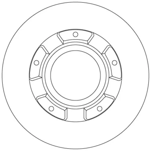 Brzdový kotúč TRW DF6510S - obr. 1